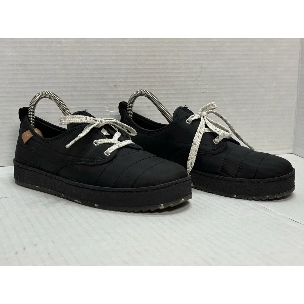 Cool‎ Planet Steve Madden Loungee Sneakers Women 7M Black Platform Comfort